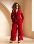 The Fiorella Pant - Red Velvet Pearl,Clothing, Sassy Jones,