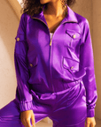 The Flo Signature Silk Jogger Jacket,Clothing, Sassy Jones,