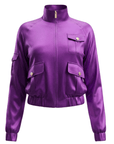 The Flo Signature Silk Jogger Jacket,Clothing, Sassy Jones,