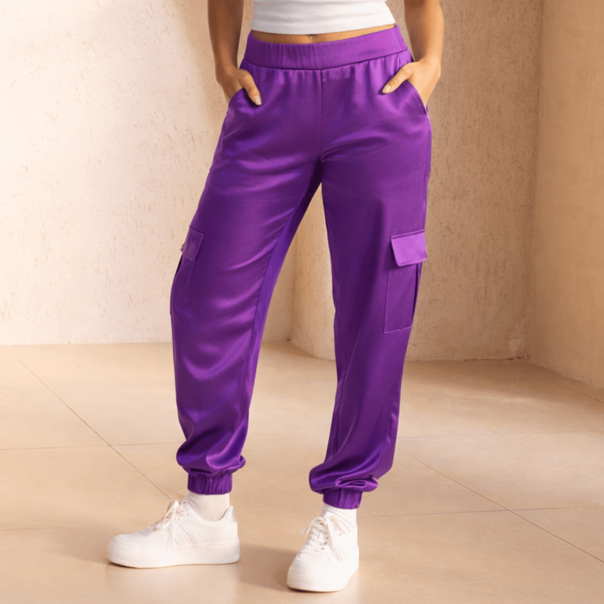 Flo Mulberry Silk Jogger Pant