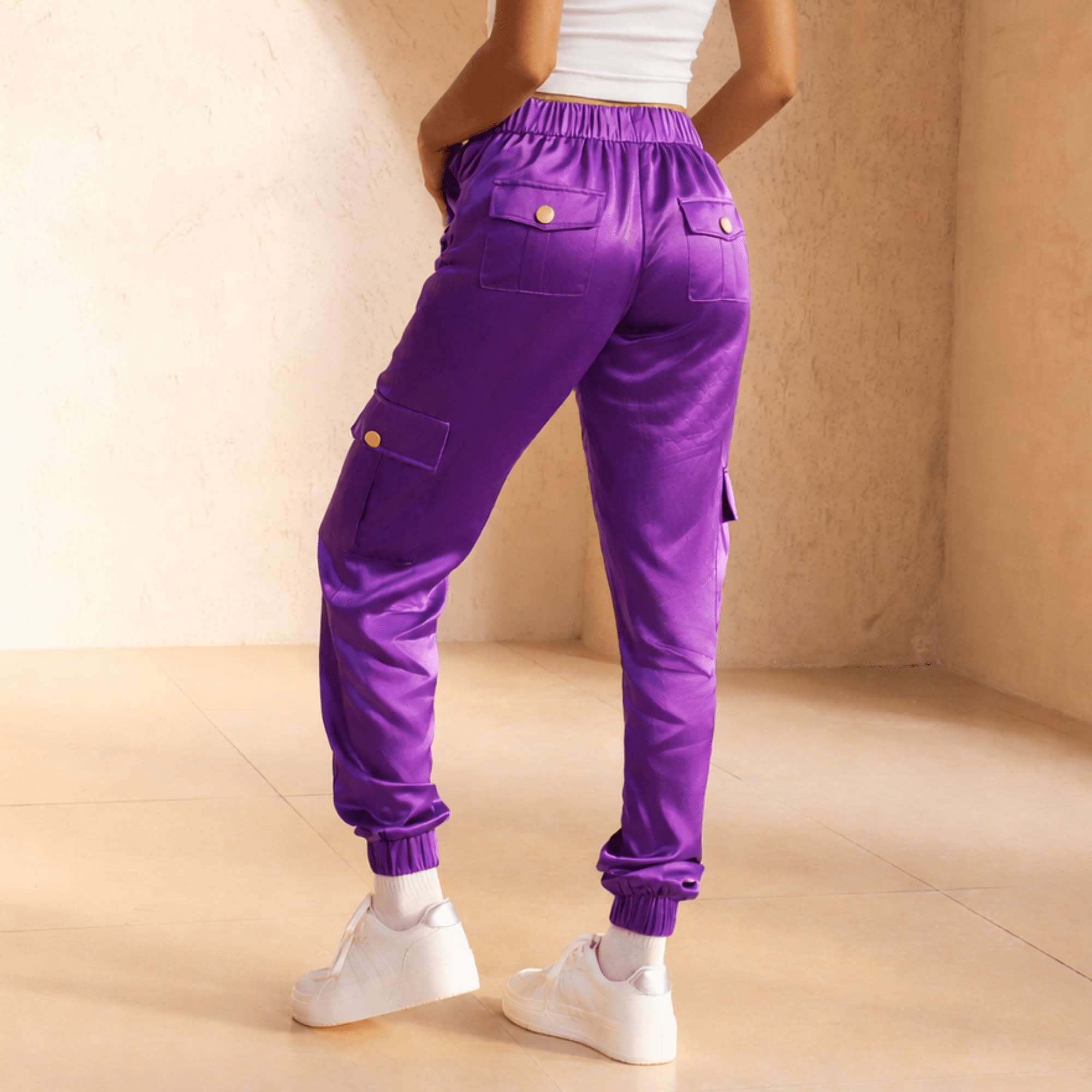 The Flo Signature Silk Jogger Pant,Clothing, Sassy Jones,