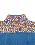 The Gemma Crystal Jogger Jacket - Denim,Clothing, Sassy Jones,