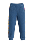 The Gemma Crystal Stretch Jogger Pant - Denim,Clothing, Sassy Jones,