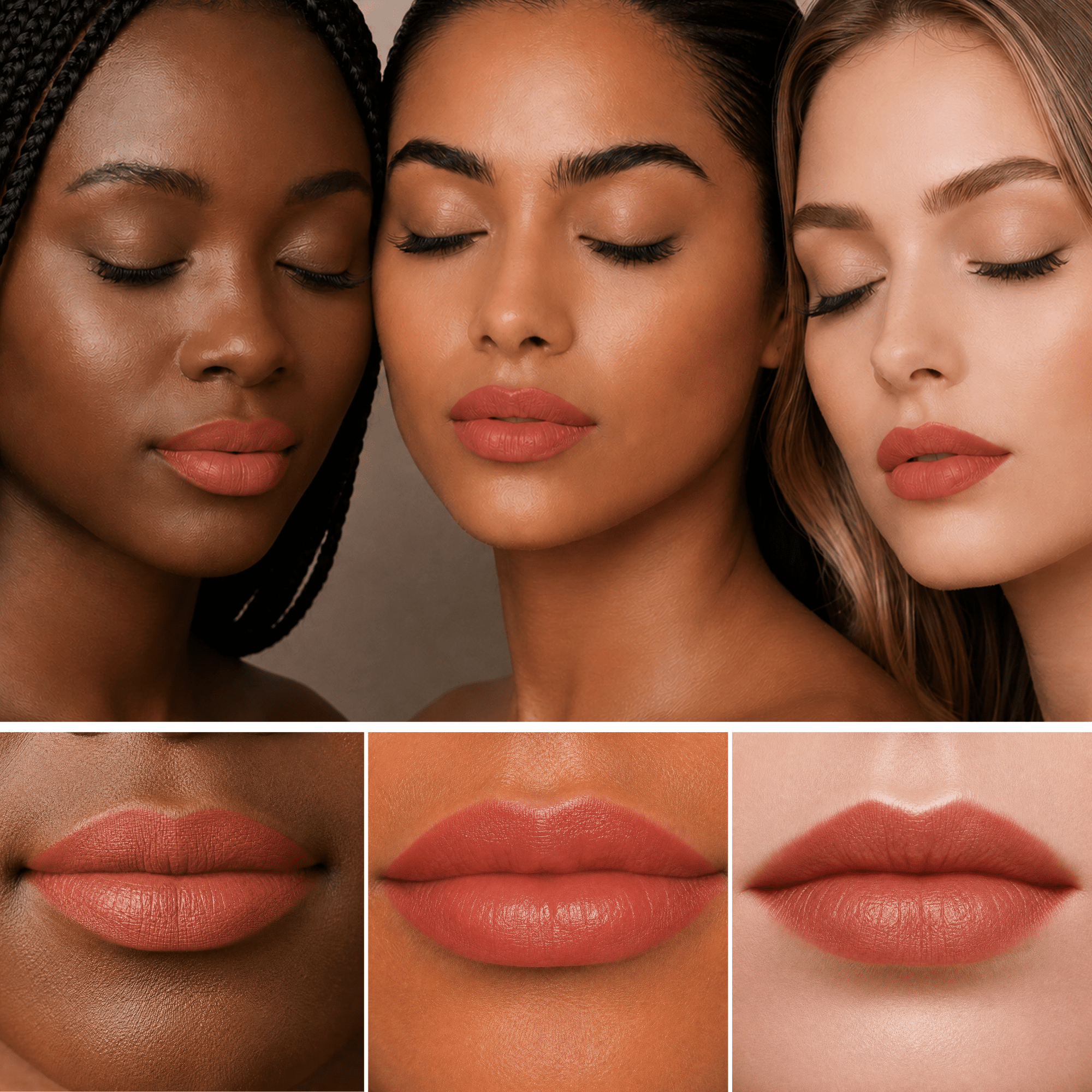 The Kiss Clutch - Exclusive Nude Lipsticks Travel Set,Beauty, Sassy Jones,