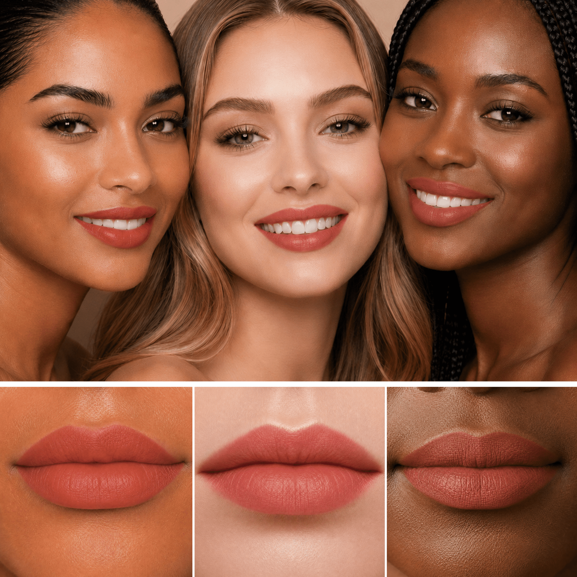 The Kiss Clutch - Exclusive Nude Lipsticks Travel Set,Beauty, Sassy Jones,