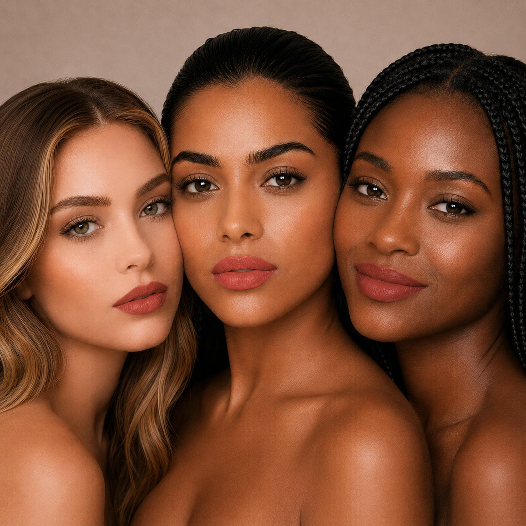 The Kiss Clutch - Exclusive Nude Lipsticks Travel Set,Beauty, Sassy Jones,