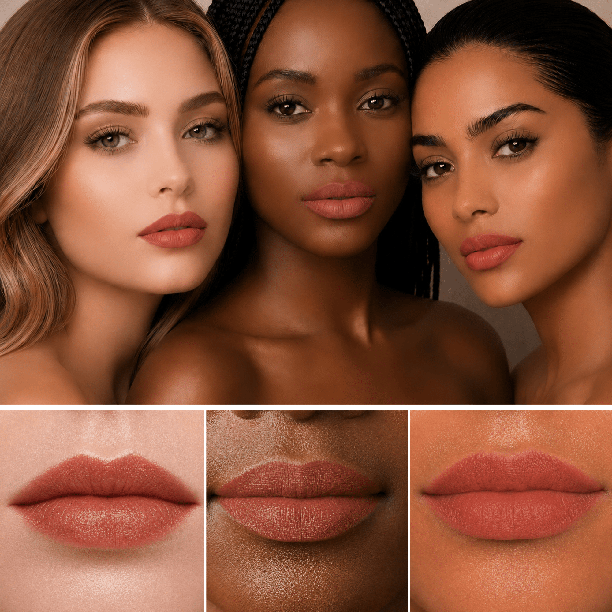 The Kiss Clutch - Exclusive Nude Lipsticks Travel Set,Beauty, Sassy Jones,
