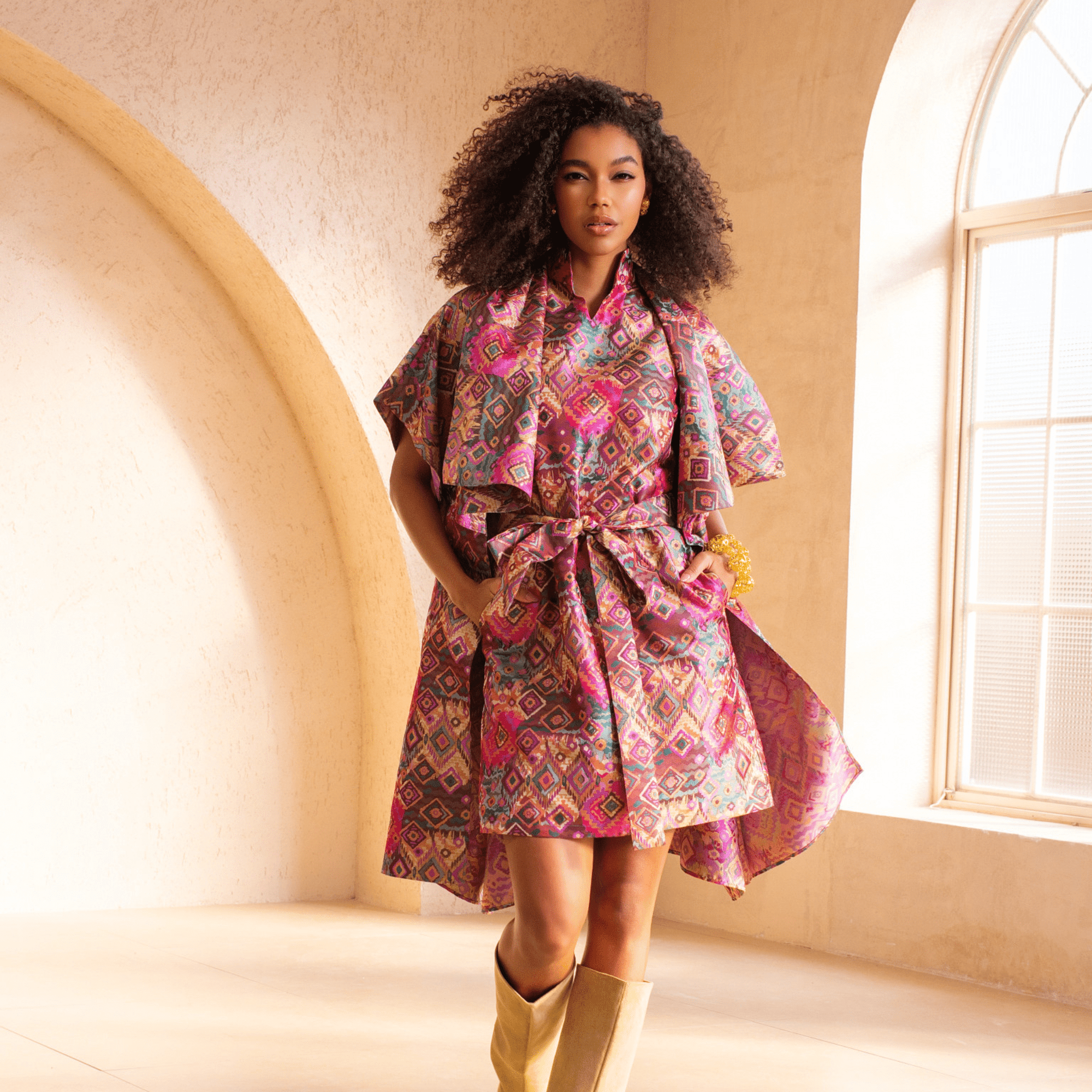 The Margaux Jacquard Shift Dress