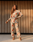 The Sorelle Silky Pleated Lounge Pant,, Sassy Jones,
