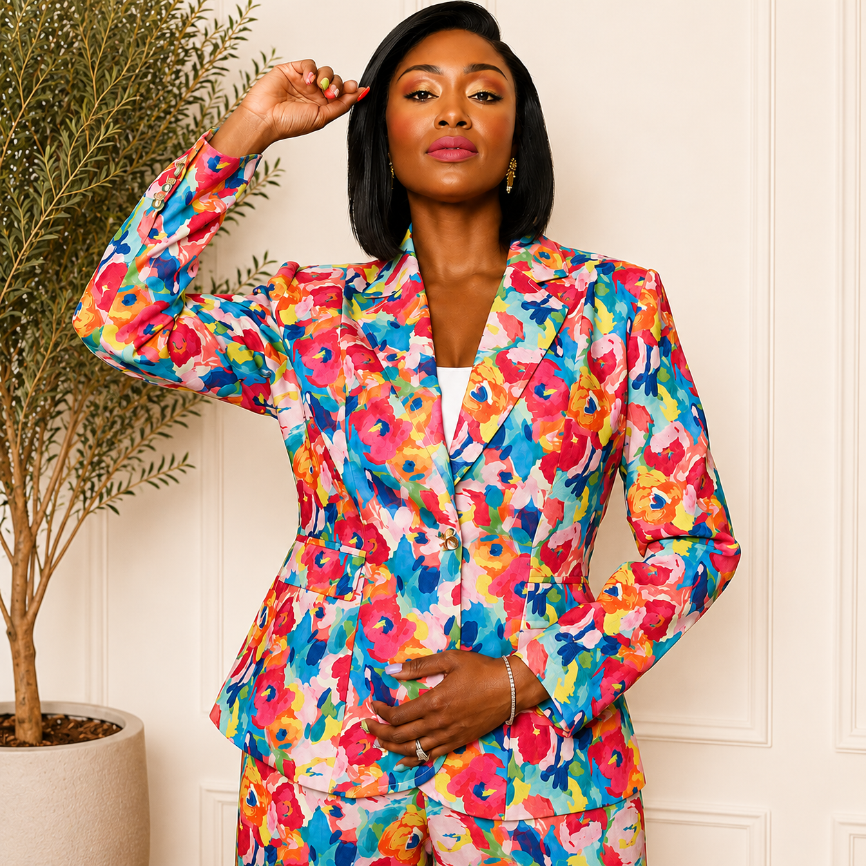 The Summer Garden Blazer,Clothing, Sassy Jones,