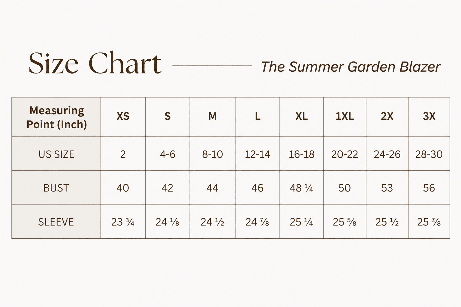 The Summer Garden Blazer,Clothing, Sassy Jones,