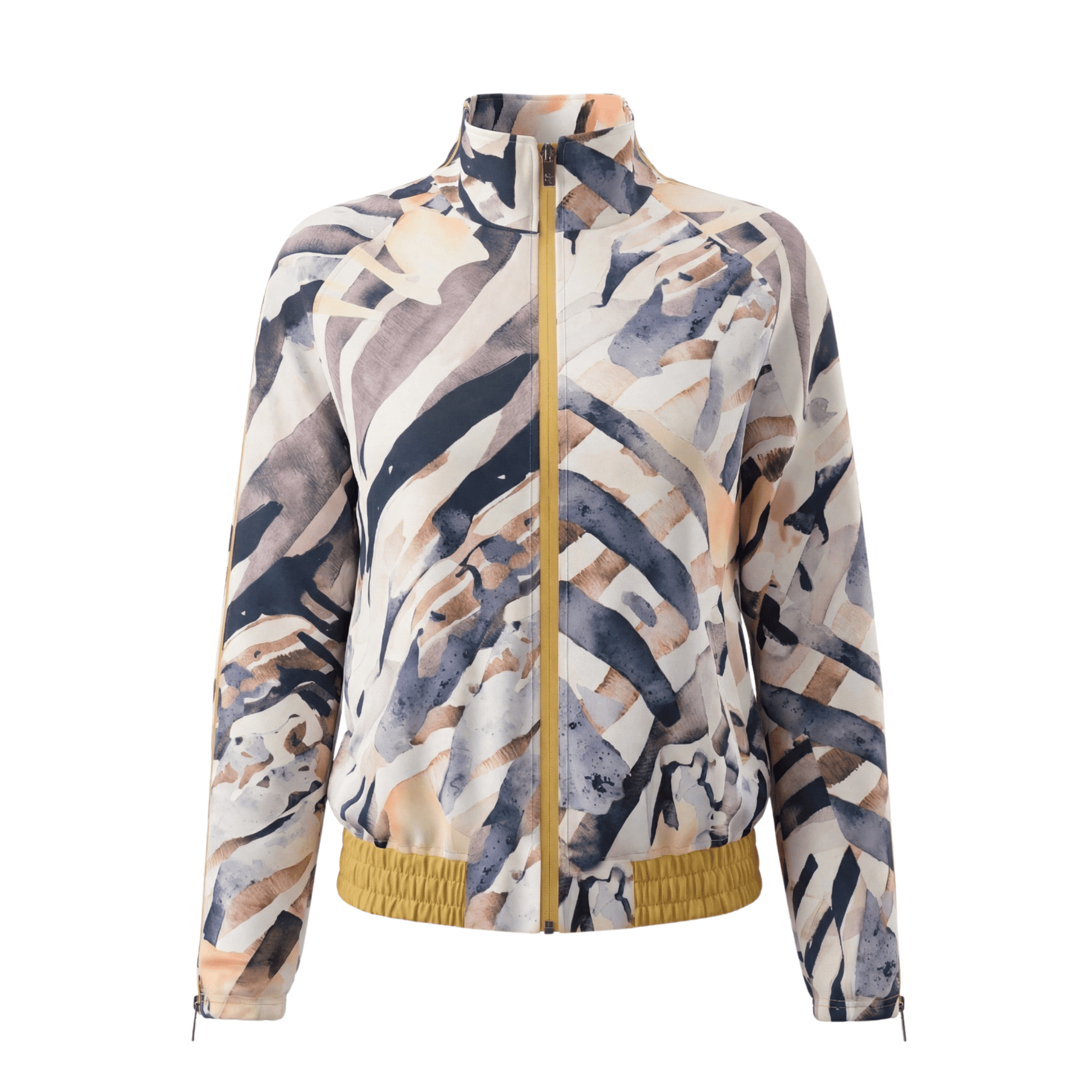 The Ulana 2 - Way Zip Stretch Jacket - Safari Ink,Clothing, Sassy Jones,