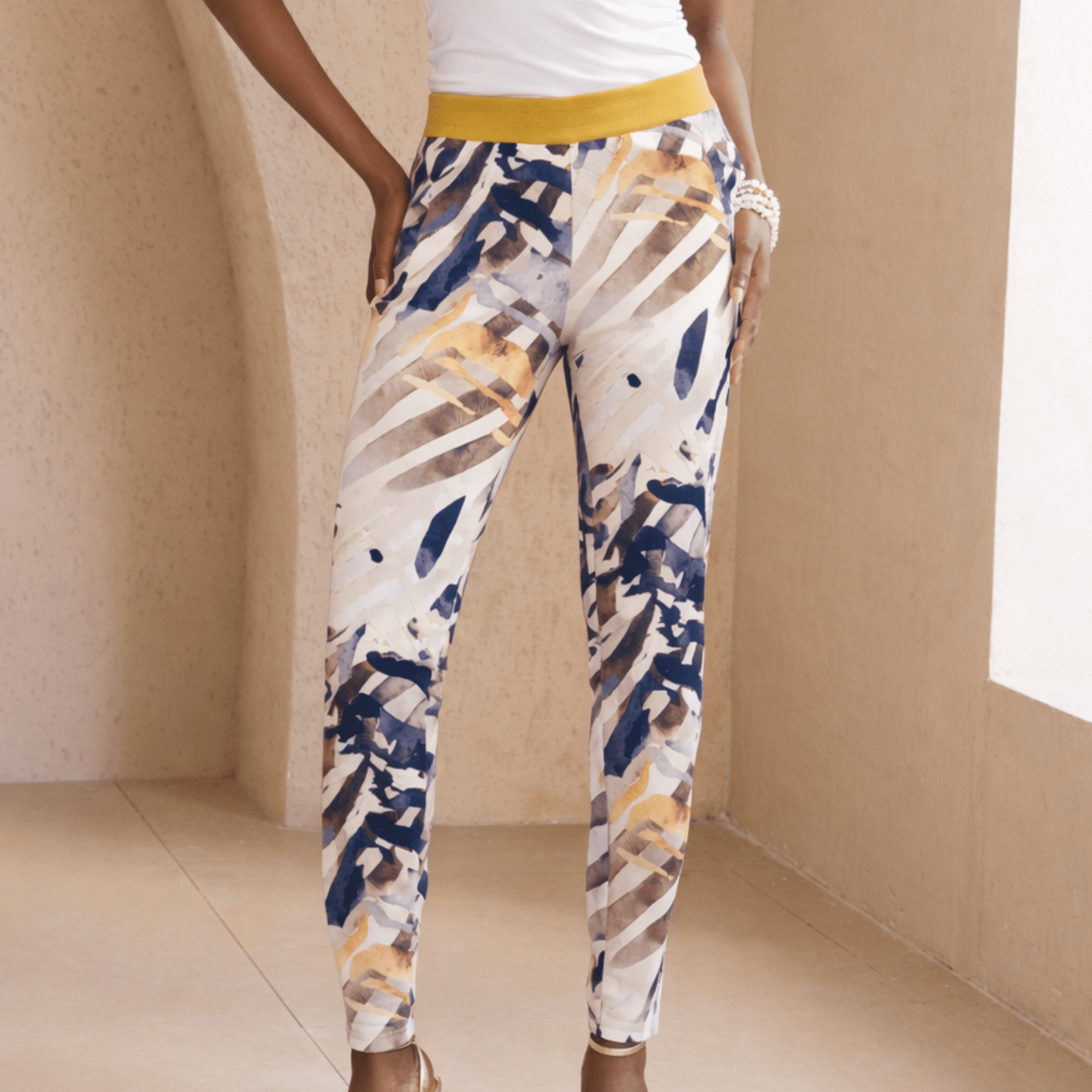 The Ulana Stretch Jogger Pant - Safari Ink,Clothing, Sassy Jones,