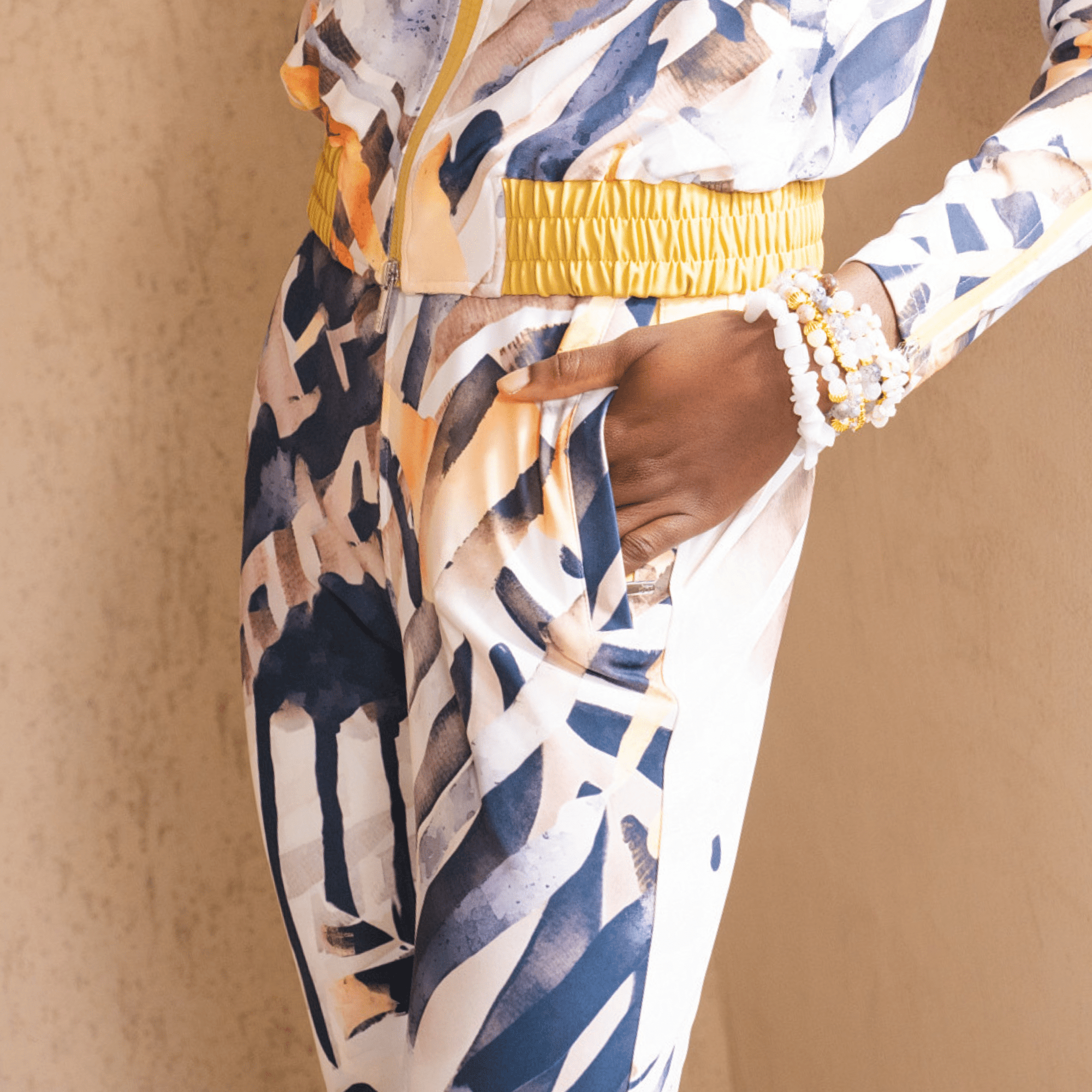 The Ulana Stretch Jogger Pant - Safari Ink,Clothing, Sassy Jones,