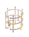 Trinity 18K Cross Sparkling Cuff,Bracelets, Sassy Jones,