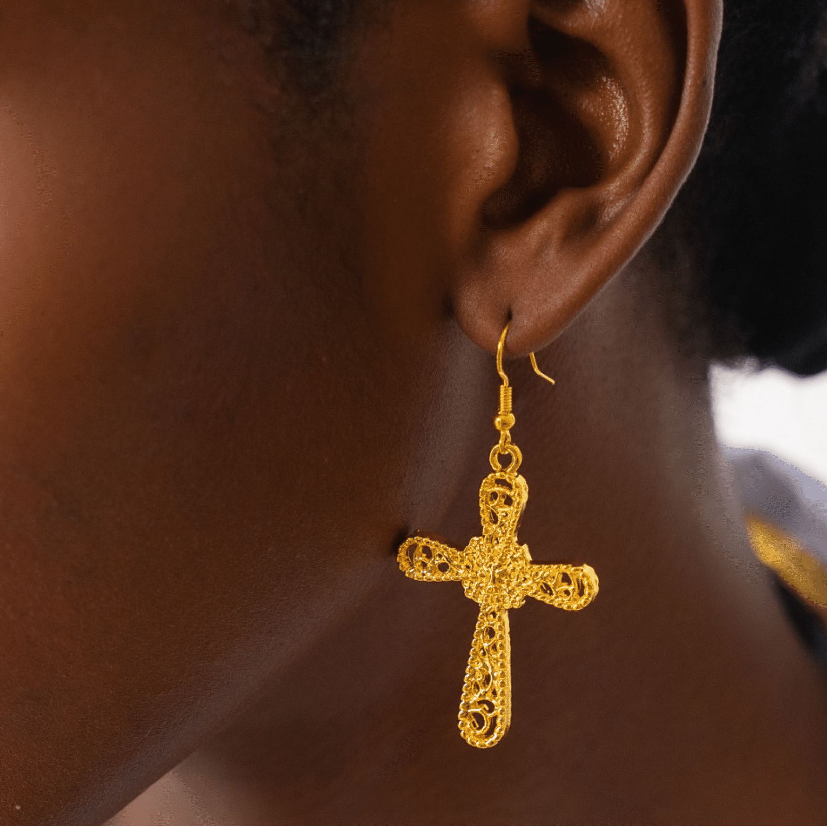 Trinity Cross Filigree Dangles,Necklaces, Sassy Jones,