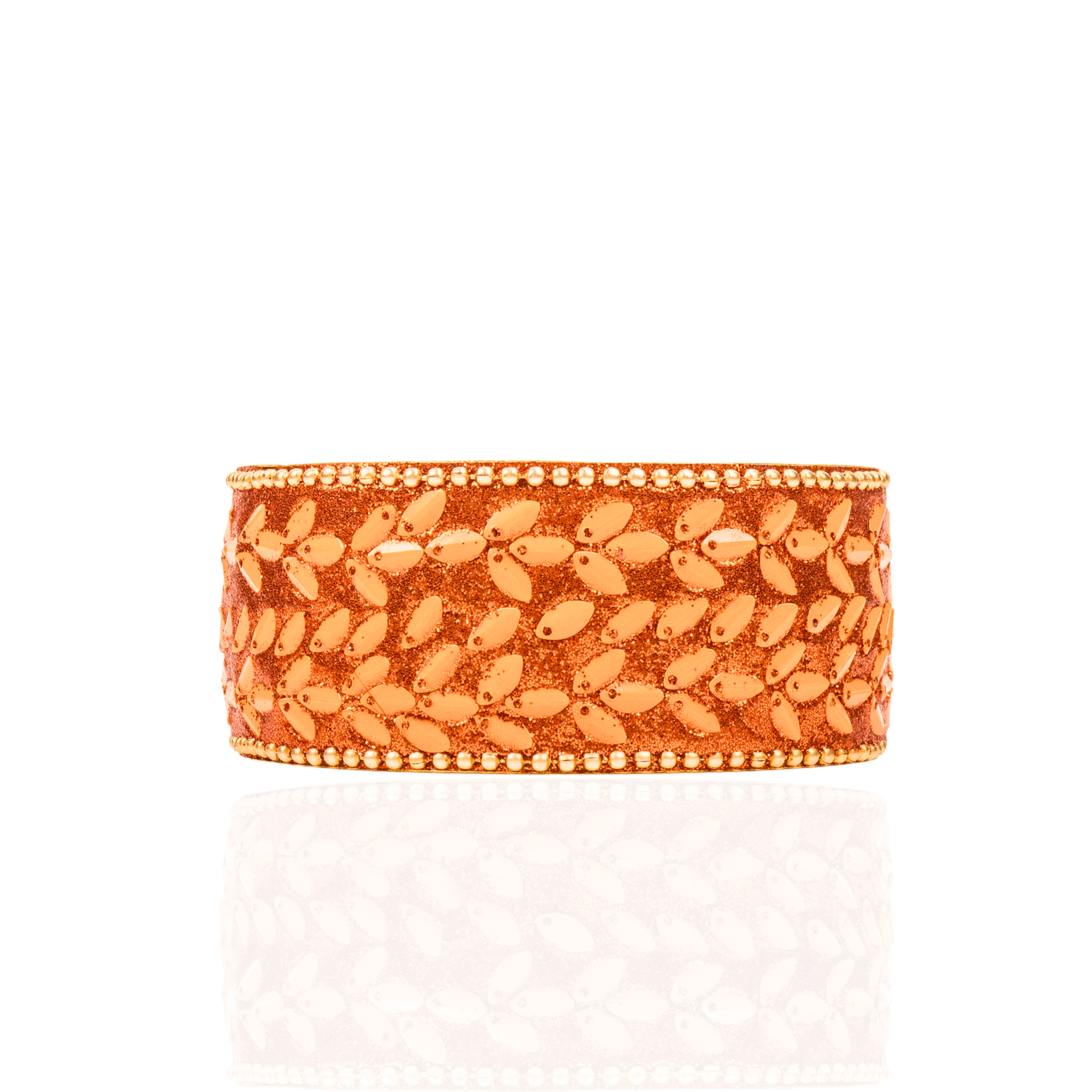 Tyla Party Bangle - Sequin Orange,Bracelets, Sassy Jones,