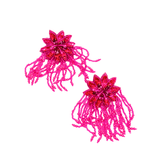 Tyla Party Dangles - Sequin Fuschia,Earrings, Sassy Jones,