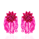 Tyla Party Dangles - Sequin Fuschia,Earrings, Sassy Jones,