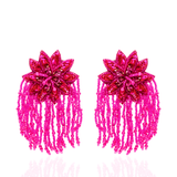 Tyla Party Dangles - Sequin Fuschia,Earrings, Sassy Jones,