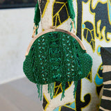 Tyla Party Tote - Sequin Emerald,Handbags, Sassy Jones,