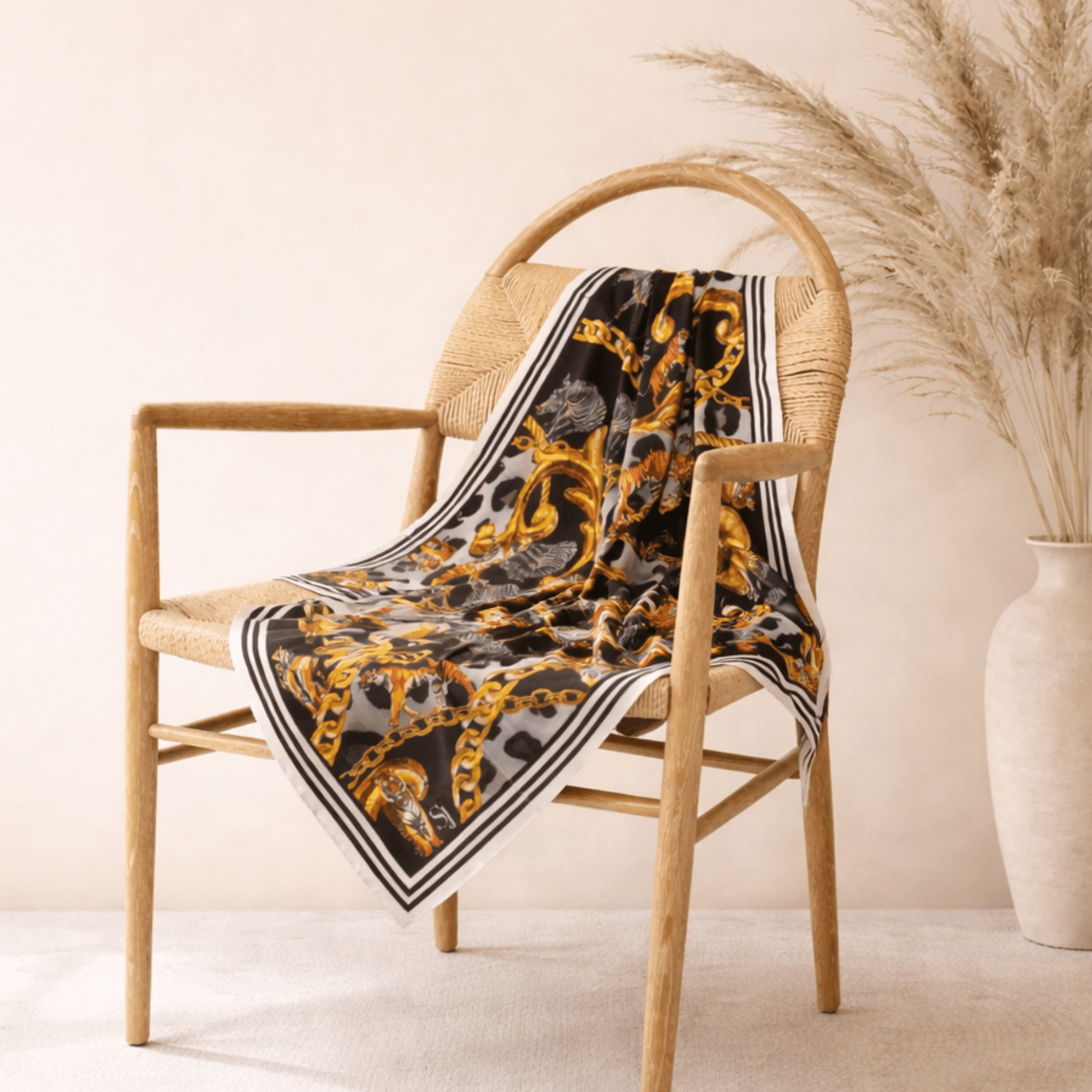 Untamed Luxe Scarf 33" x 33",Scarves, Sassy Jones,