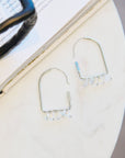 Valentina Arch Hoops - Silver,Earrings, Sassy Jones,