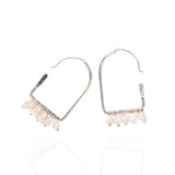 Valentina Arch Hoops - Silver,Earrings, Sassy Jones,