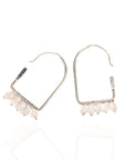 Valentina Arch Hoops - Silver,Earrings, Sassy Jones,