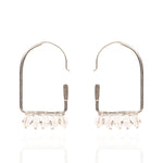 Valentina Arch Hoops - Silver,Earrings, Sassy Jones,