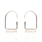 Valentina Arch Hoops - Silver,Earrings, Sassy Jones,