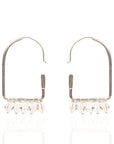 Valentina Arch Hoops - Silver,Earrings, Sassy Jones,