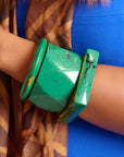 Victoria 3pc Bracelet Stack - Green Marble (Copy),Earrings, Sassy Jones,