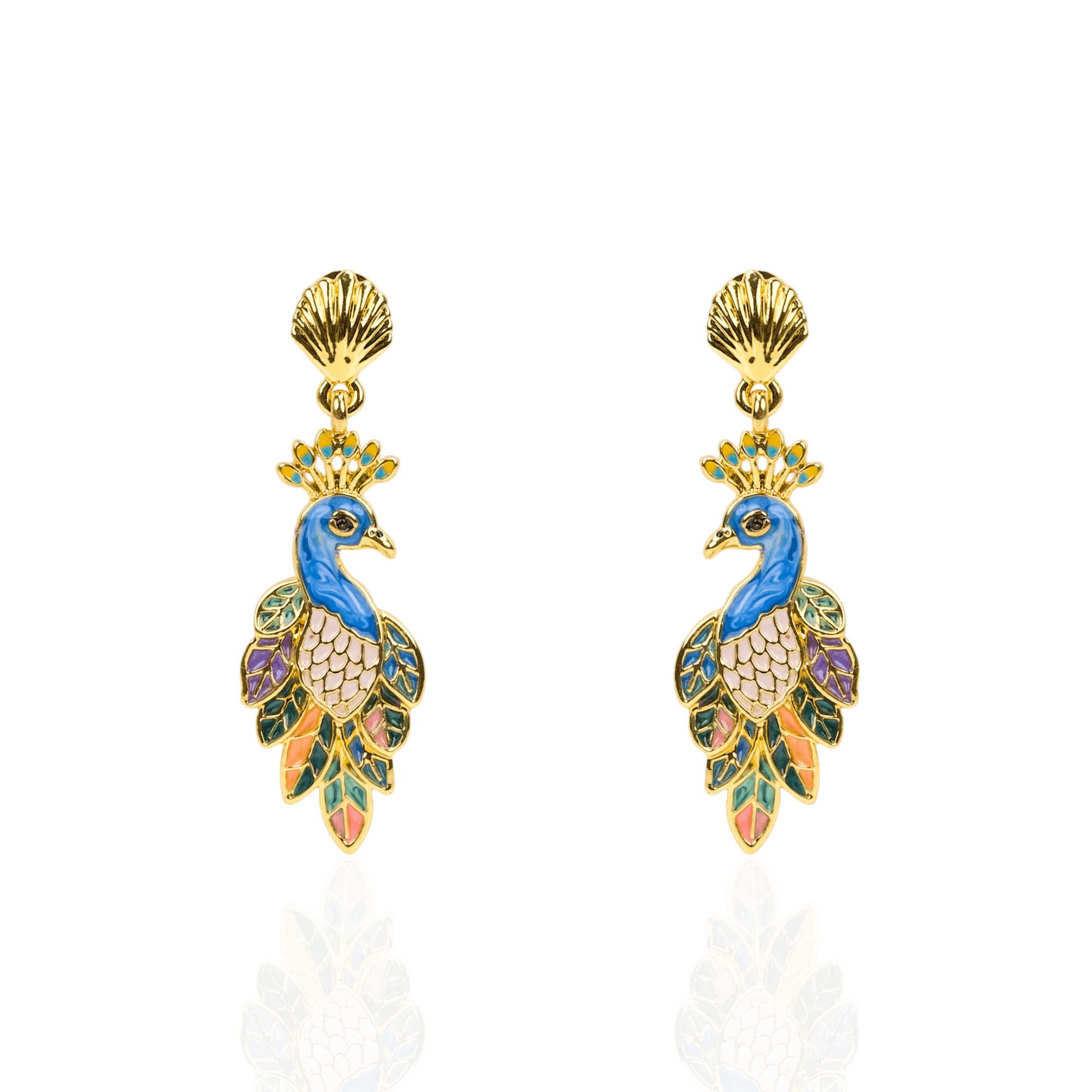 Victoriana Prissy Peacock Earrings,Earrings, Sassy Jones,