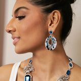 Whitley Heirloom Dangles - Blue Topaz,Earrings, Sassy Jones,