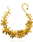 Wisteria Sculptural Necklace - 18k Gold,Necklaces, Sassy Jones,