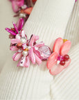 Wisteria Semi Precious Bracelet - Pink/Orange Abalone,Bracelets, Sassy Jones,