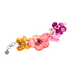 Wisteria Semi Precious Bracelet - Pink/Orange Abalone,Bracelets, Sassy Jones,