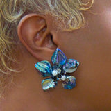 Wisteria Semi Precious Earrings - Abalone