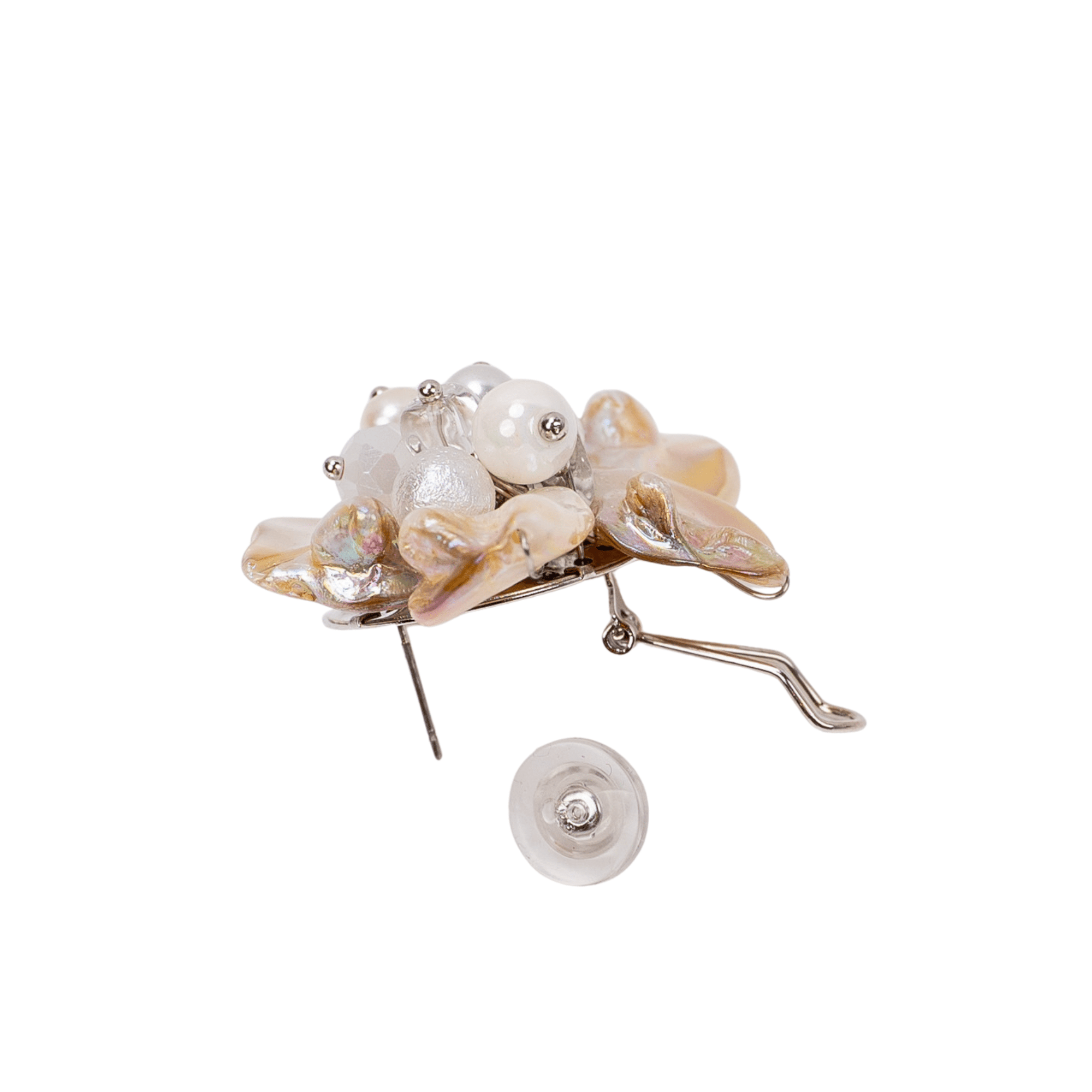 Wisteria Semi Precious Earrings - Mother of Pearl,Earrings, Sassy Jones,