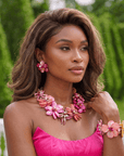 Wisteria Semi Precious Earrings - Pink/Orange Abalone (Sold Out/Reserve Today/Ships August),Earrings, Sassy Jones,