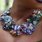 Wisteria Semi Precious Necklace - Abalone