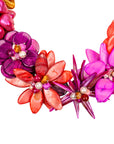 Wisteria Semi Precious Necklace - Pink/ Orange Abalone,Necklaces, Sassy Jones,