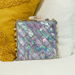 Wisteria Square Clutch - Abalone,Handbags, Sassy Jones,