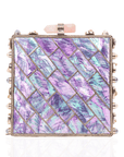 Wisteria Square Clutch - Abalone,Handbags, Sassy Jones,