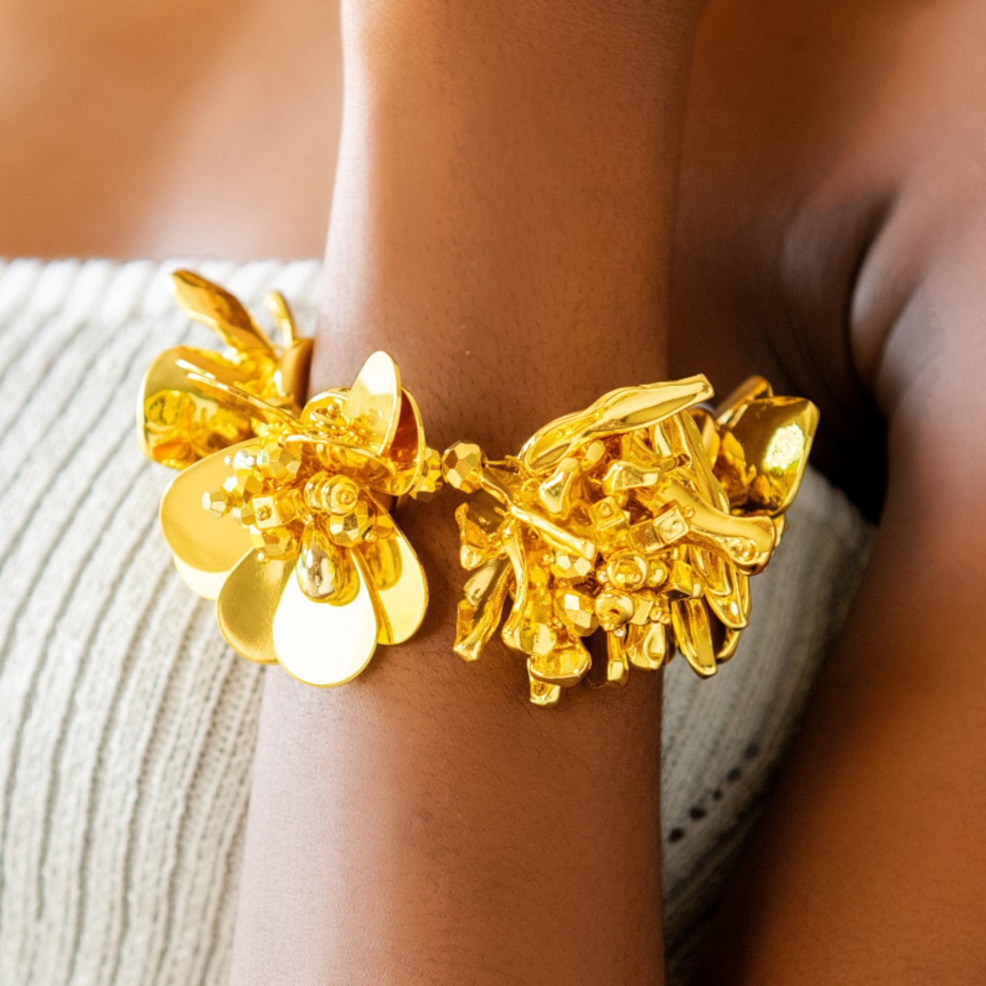 Wisteria Semi Precious Bracelet - 18K Gold
