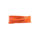 Yaya Leather Wrap Belt - Orange - Sassy Jones