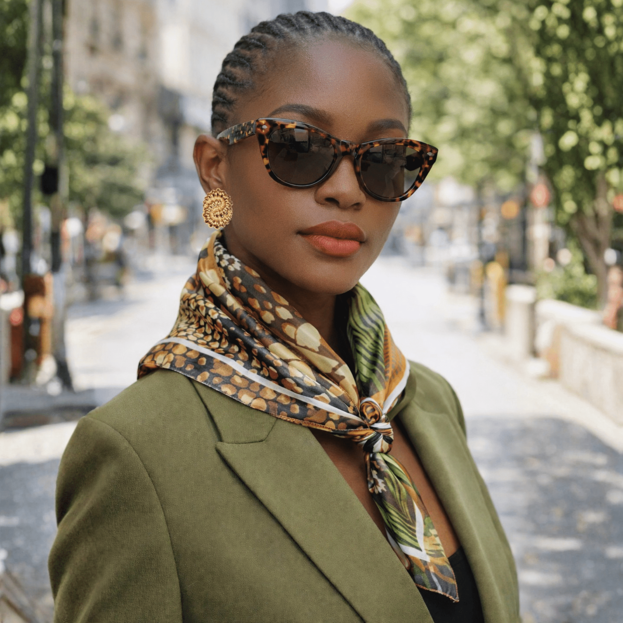 Zanzibar Luxe Scarf 33" X 33",Scarves, Sassy Jones,