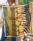 Zanzibar Luxe Scarf 33" X 33",Scarves, Sassy Jones,