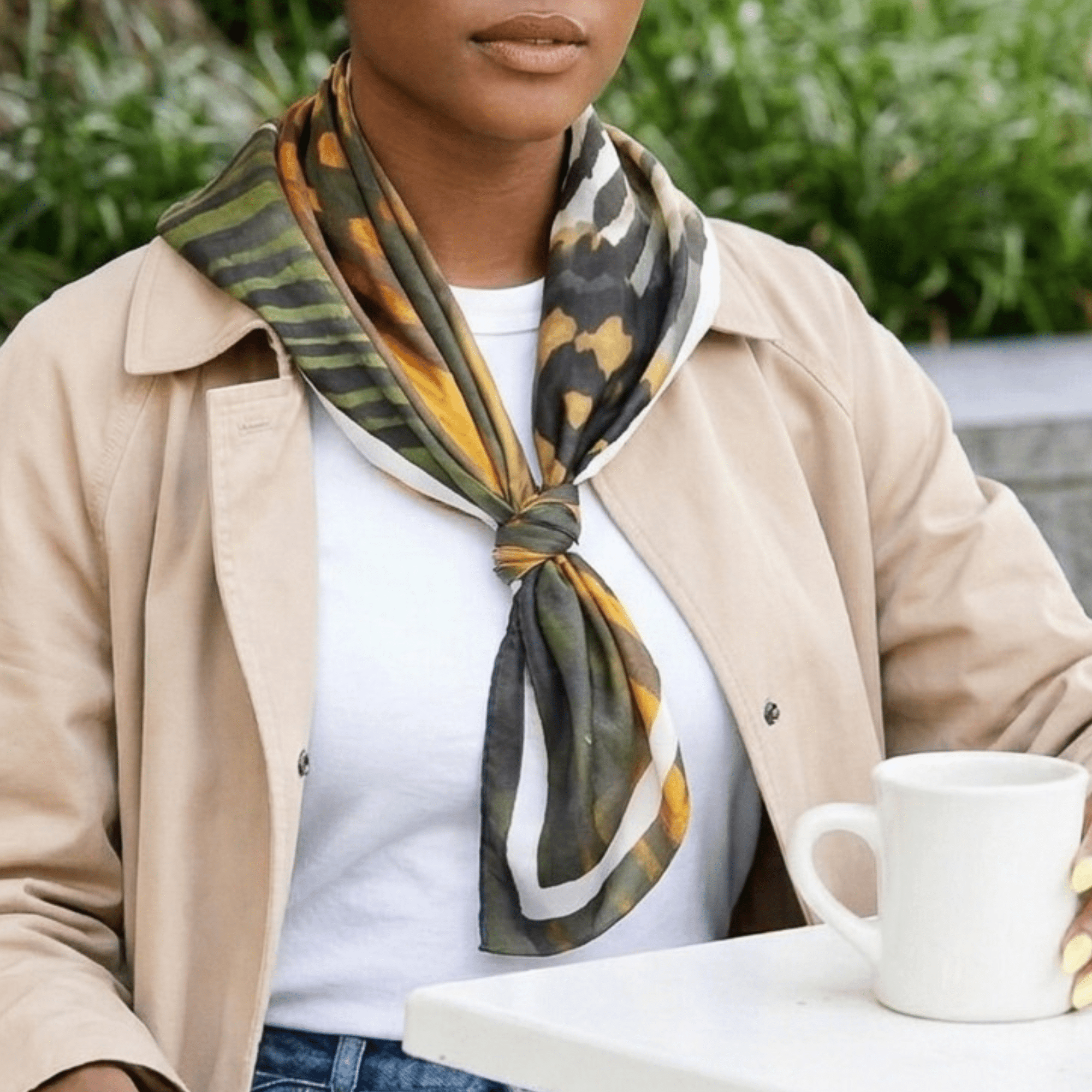 Zanzibar Luxe Scarf 33" X 33",Scarves, Sassy Jones,